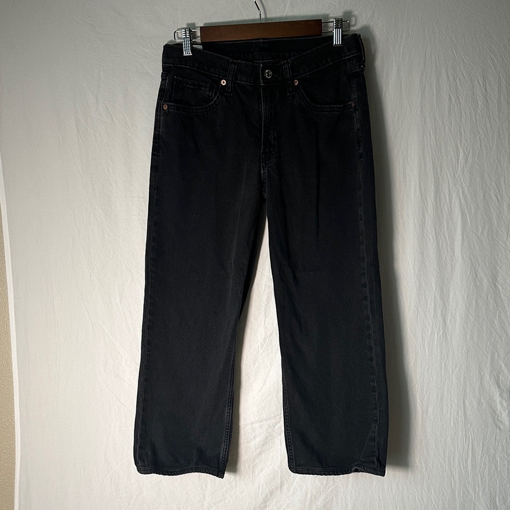 GAP Black Straight-Leg Jeans